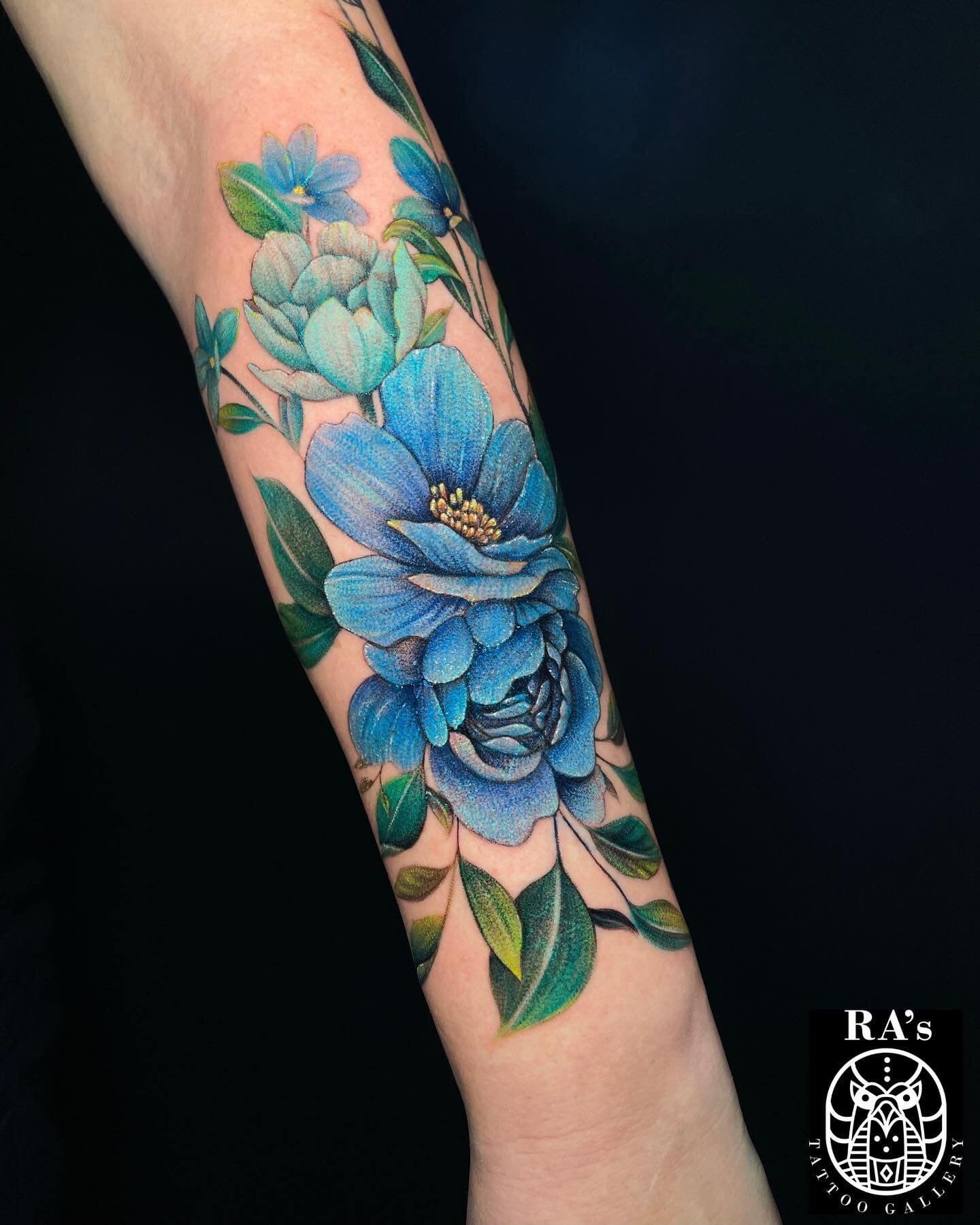 Neo Traditional - Blue Rose, Dövme Modelleri